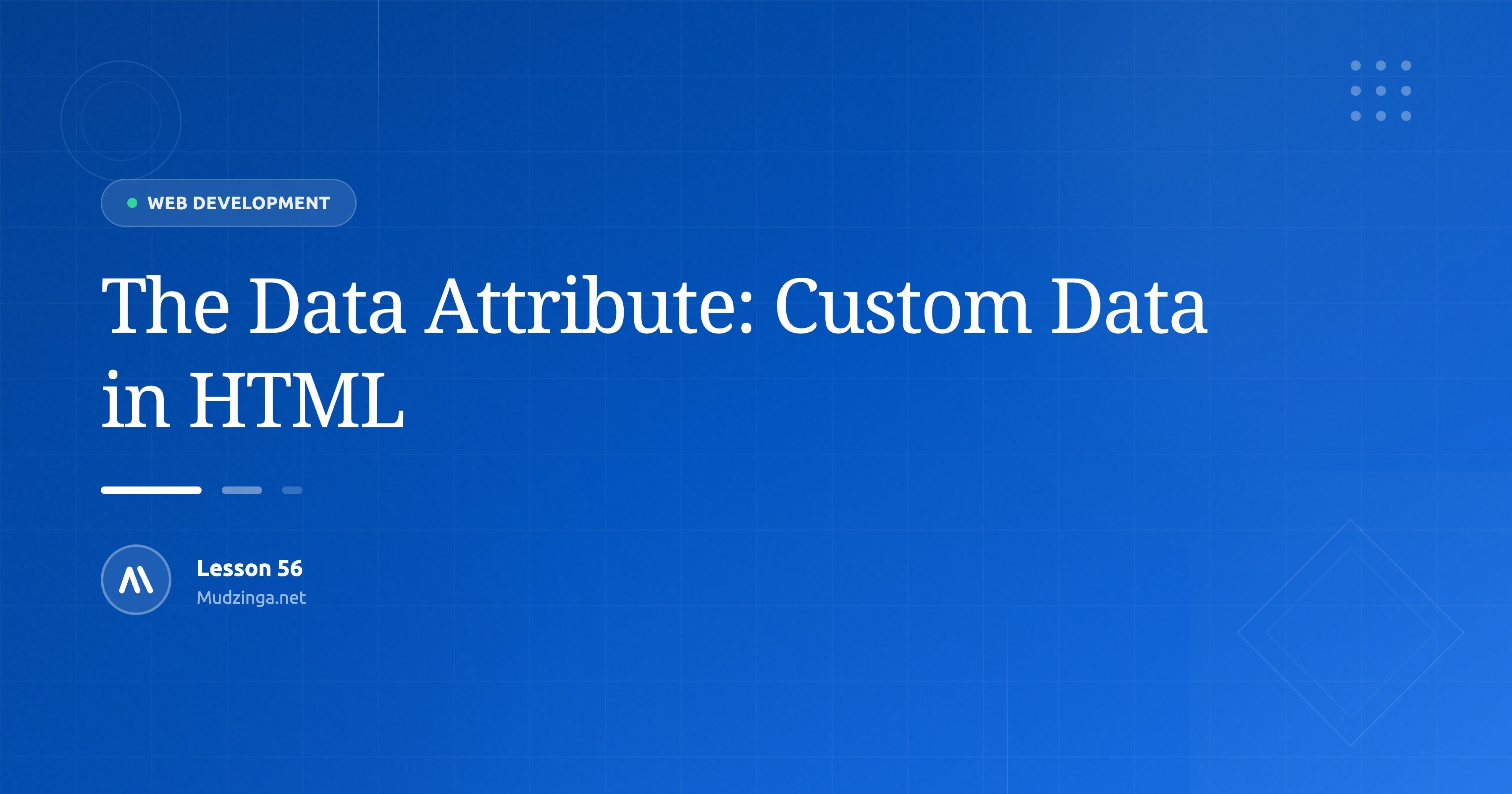 The Data Attribute: Custom Data in HTML