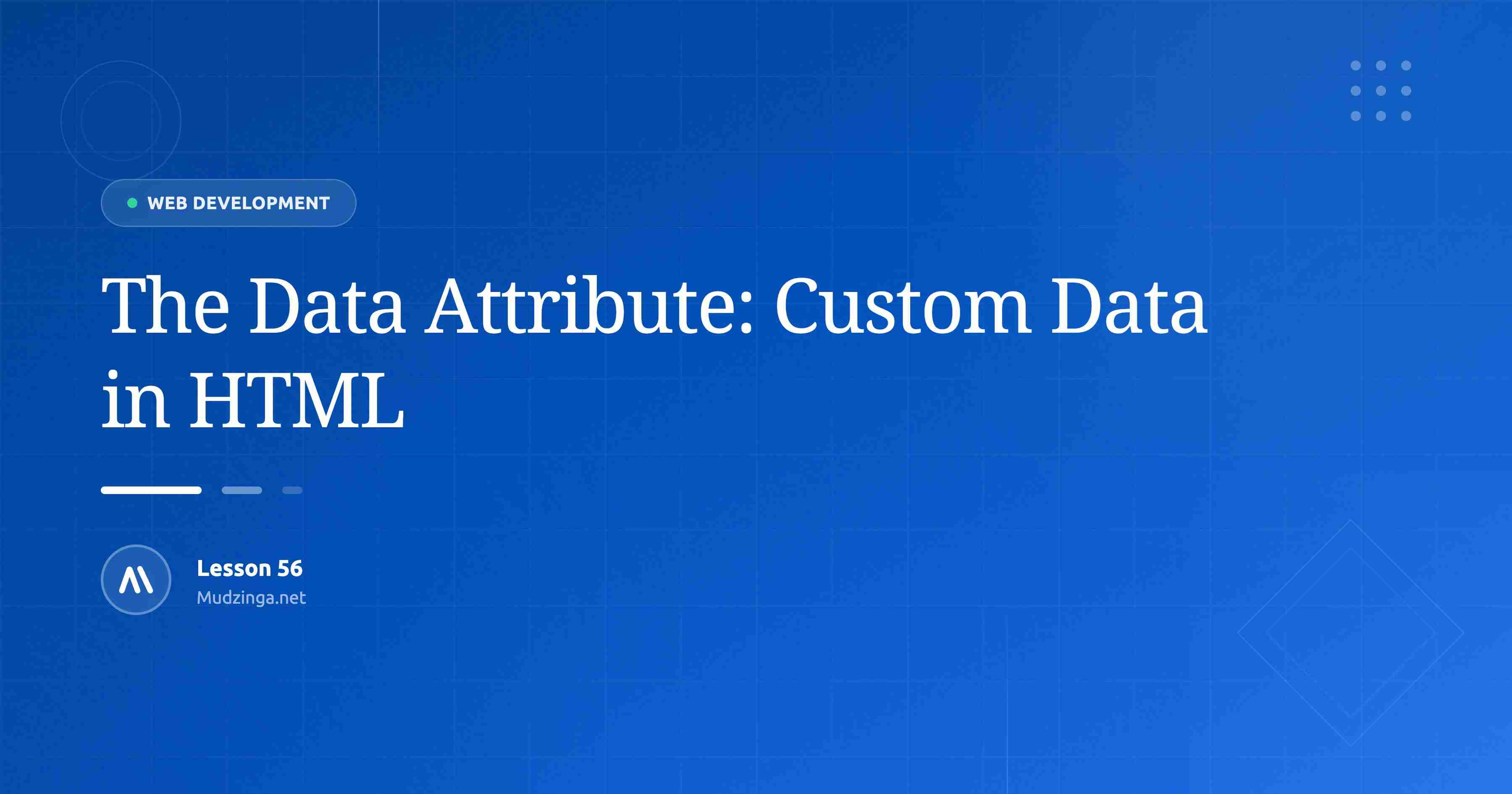 The Data Attribute: Custom Data in HTML