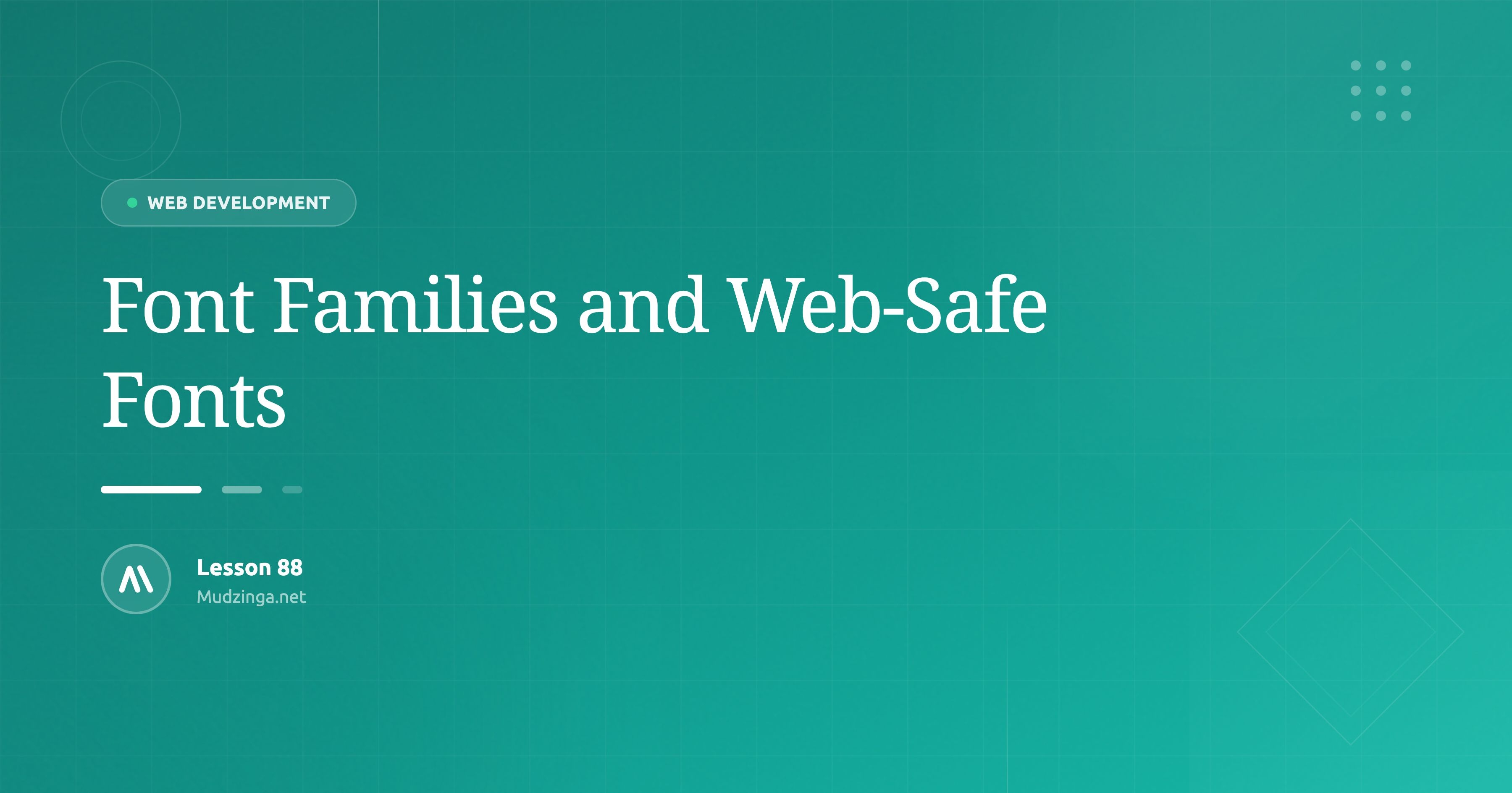 Font Families and Web-Safe Fonts