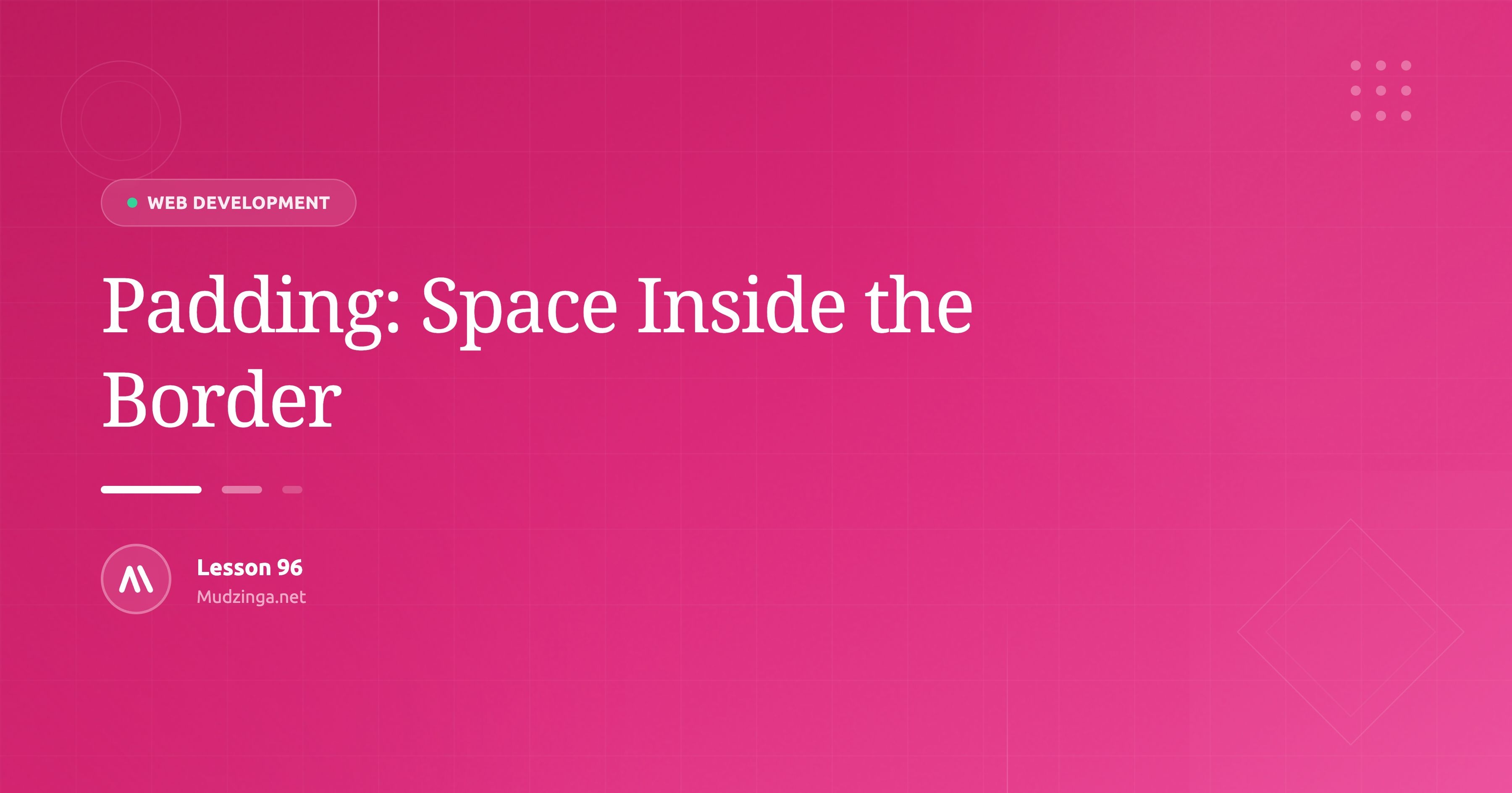 Padding: Space Inside the Border