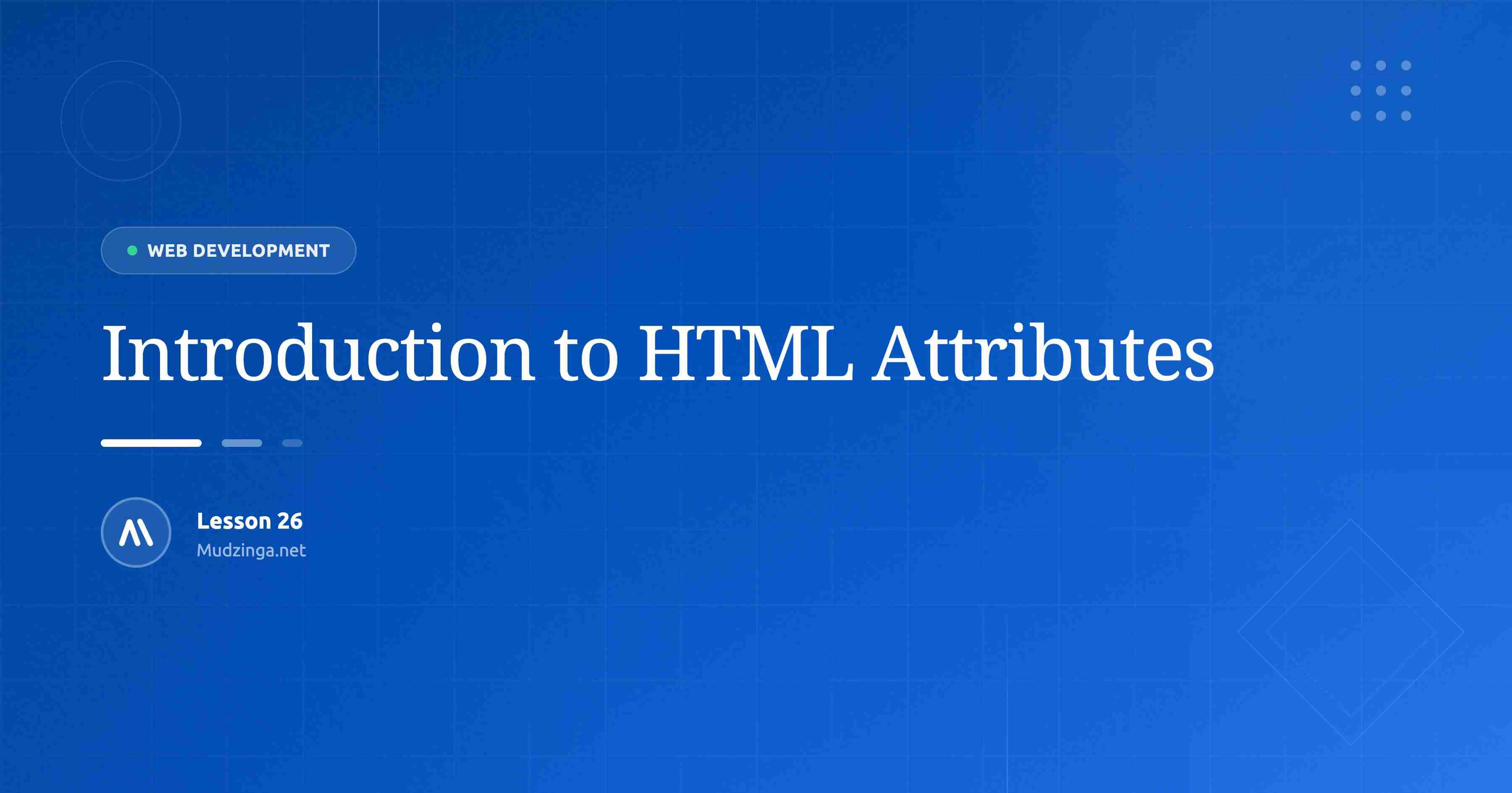 Introduction to HTML Attributes