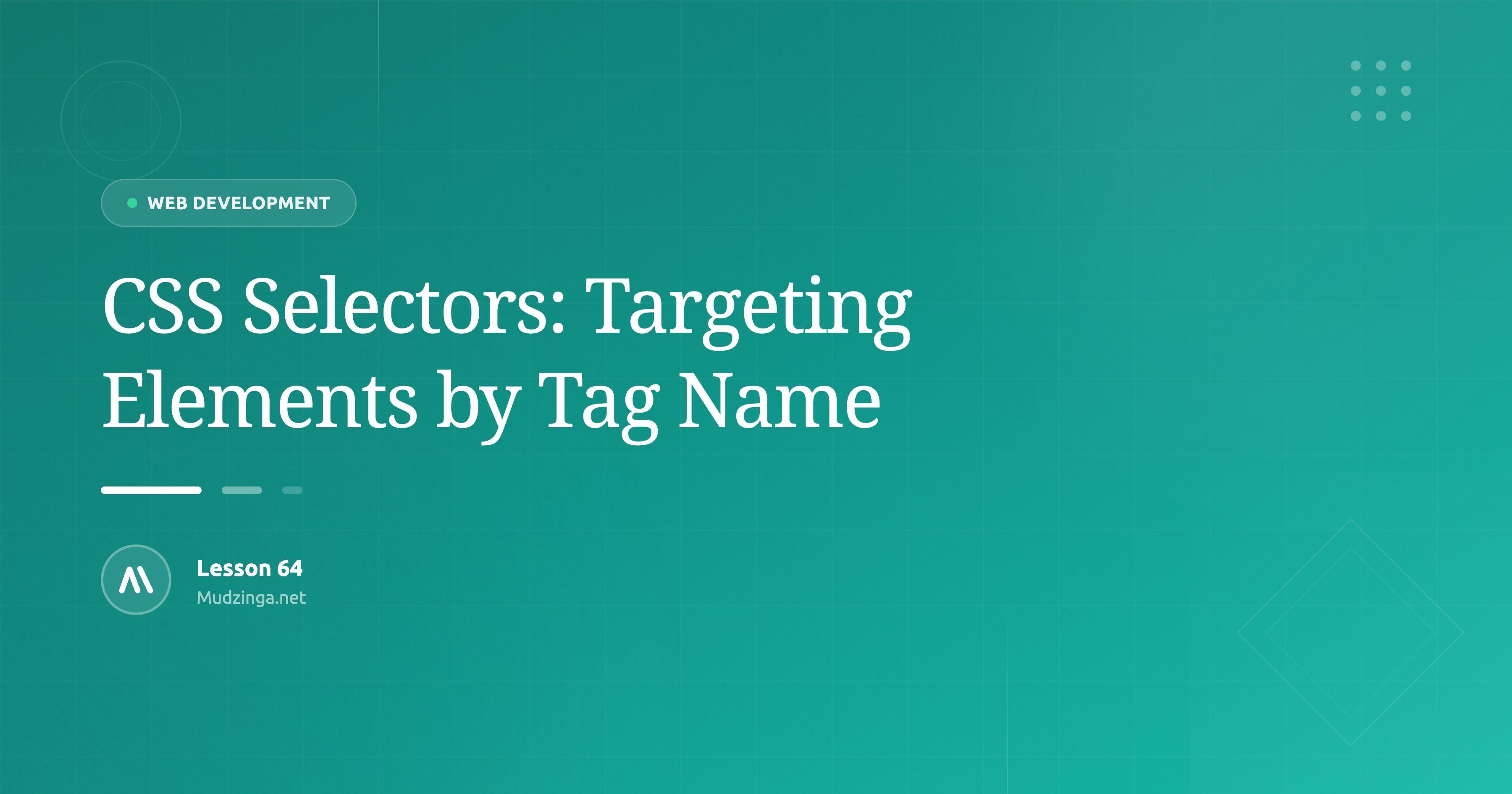CSS Selectors: Targeting Elements by Tag Name