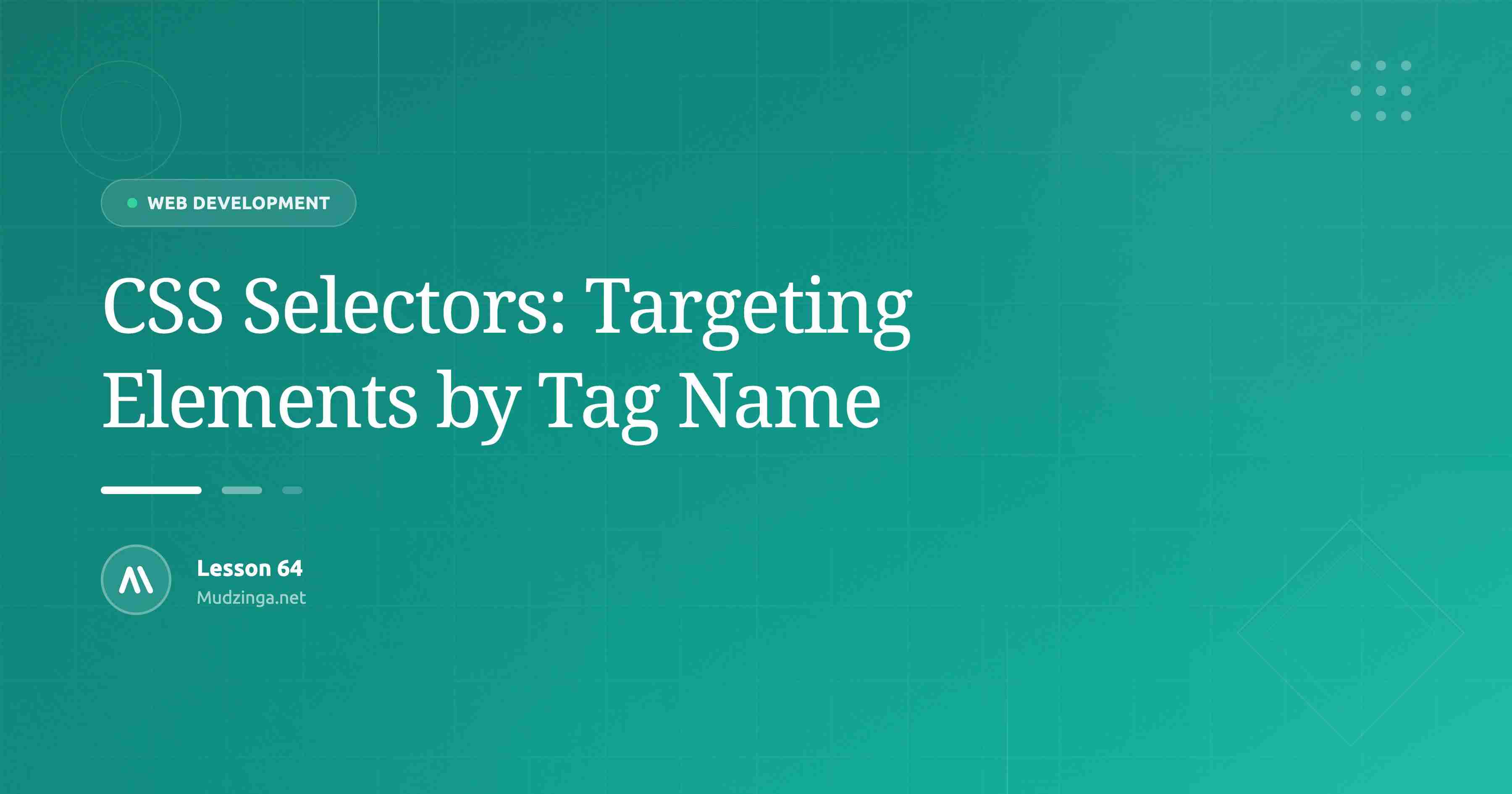 CSS Selectors: Targeting Elements by Tag Name