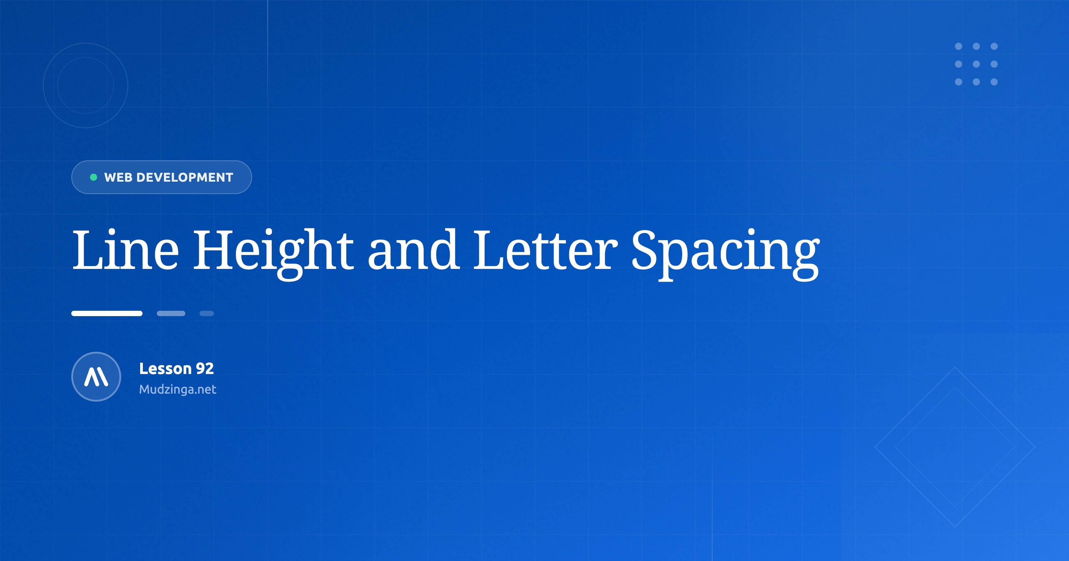 Line Height and Letter Spacing