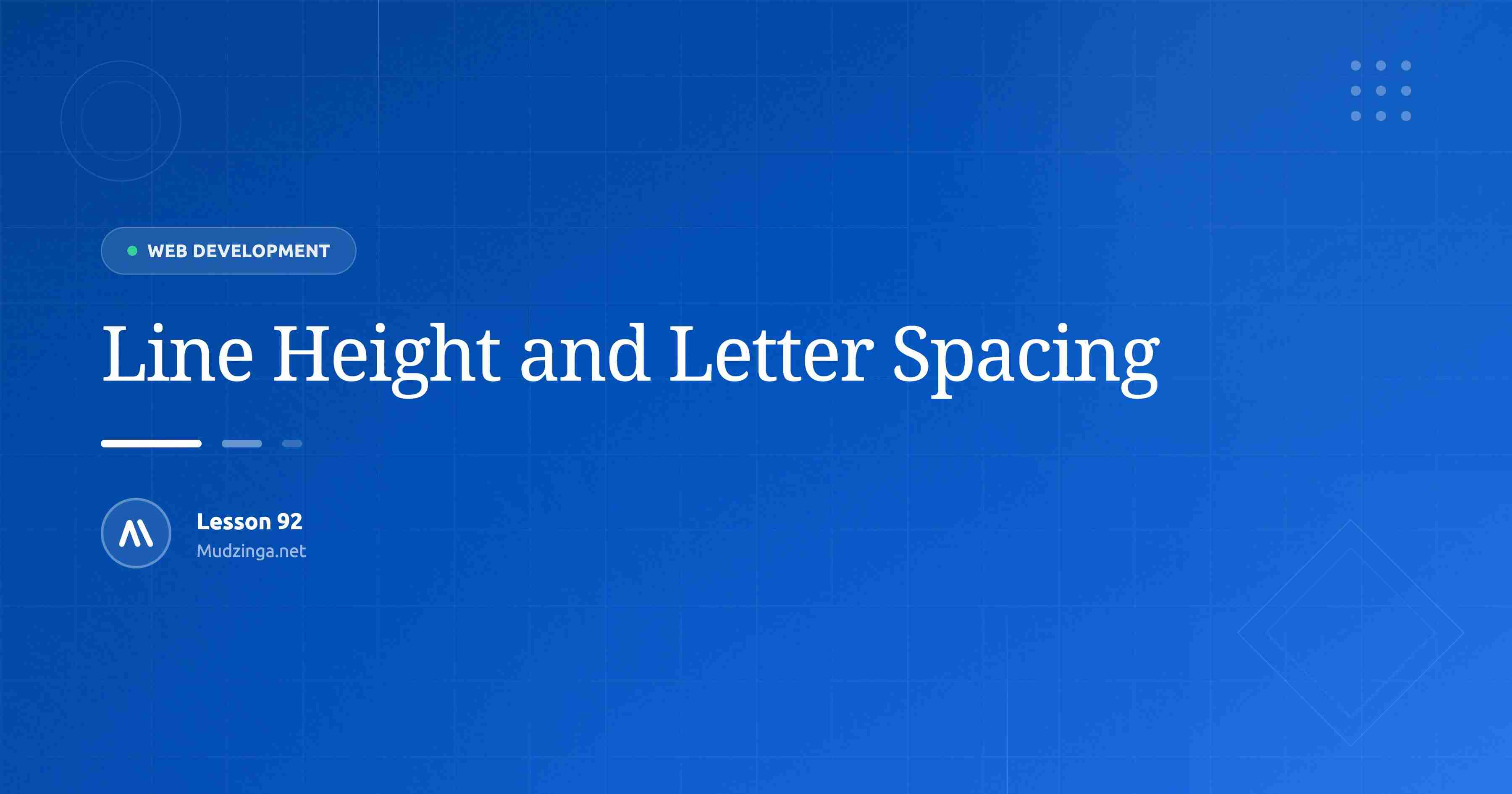 Line Height and Letter Spacing