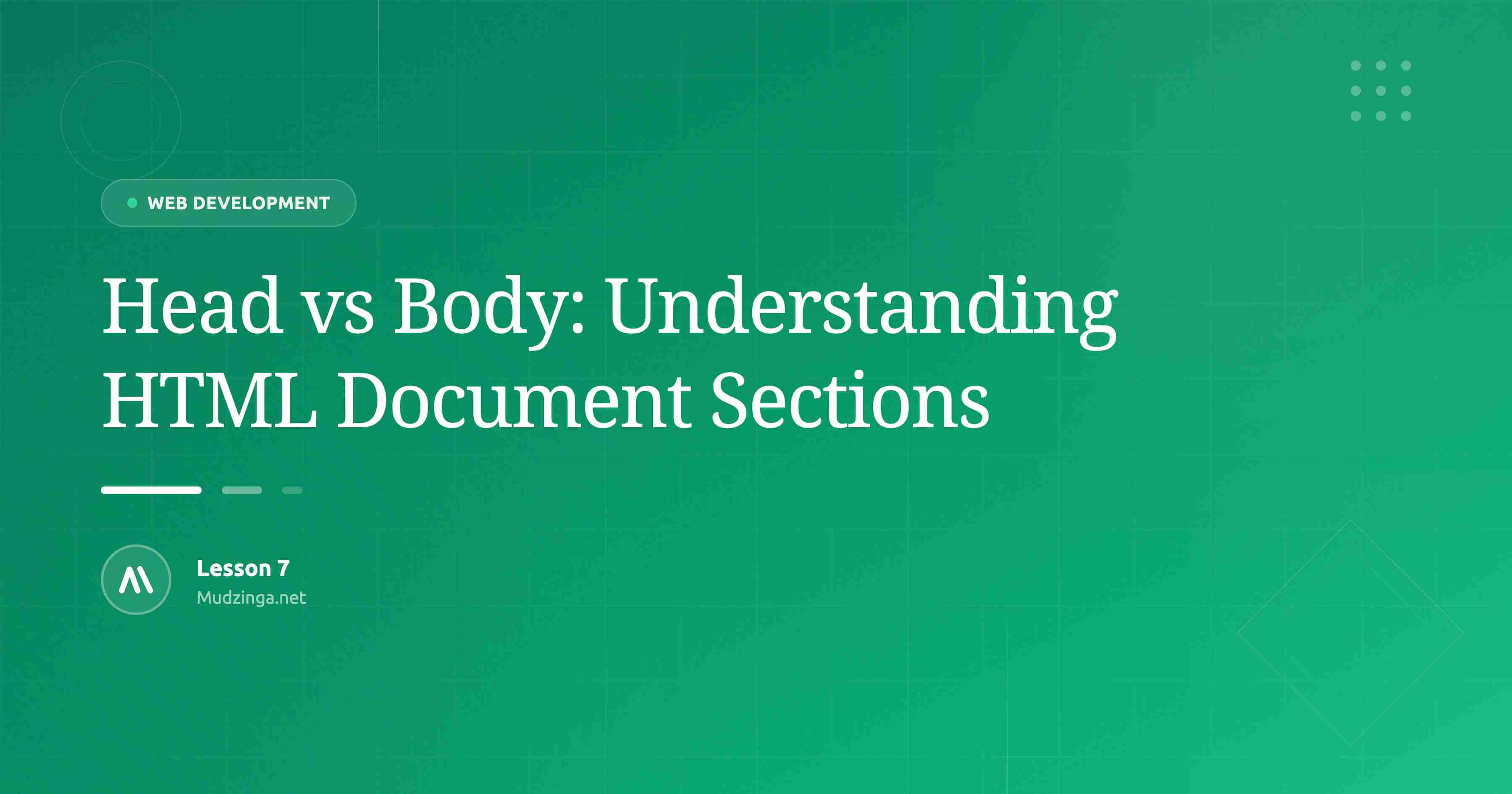 Head vs Body: Understanding HTML Document Sections
