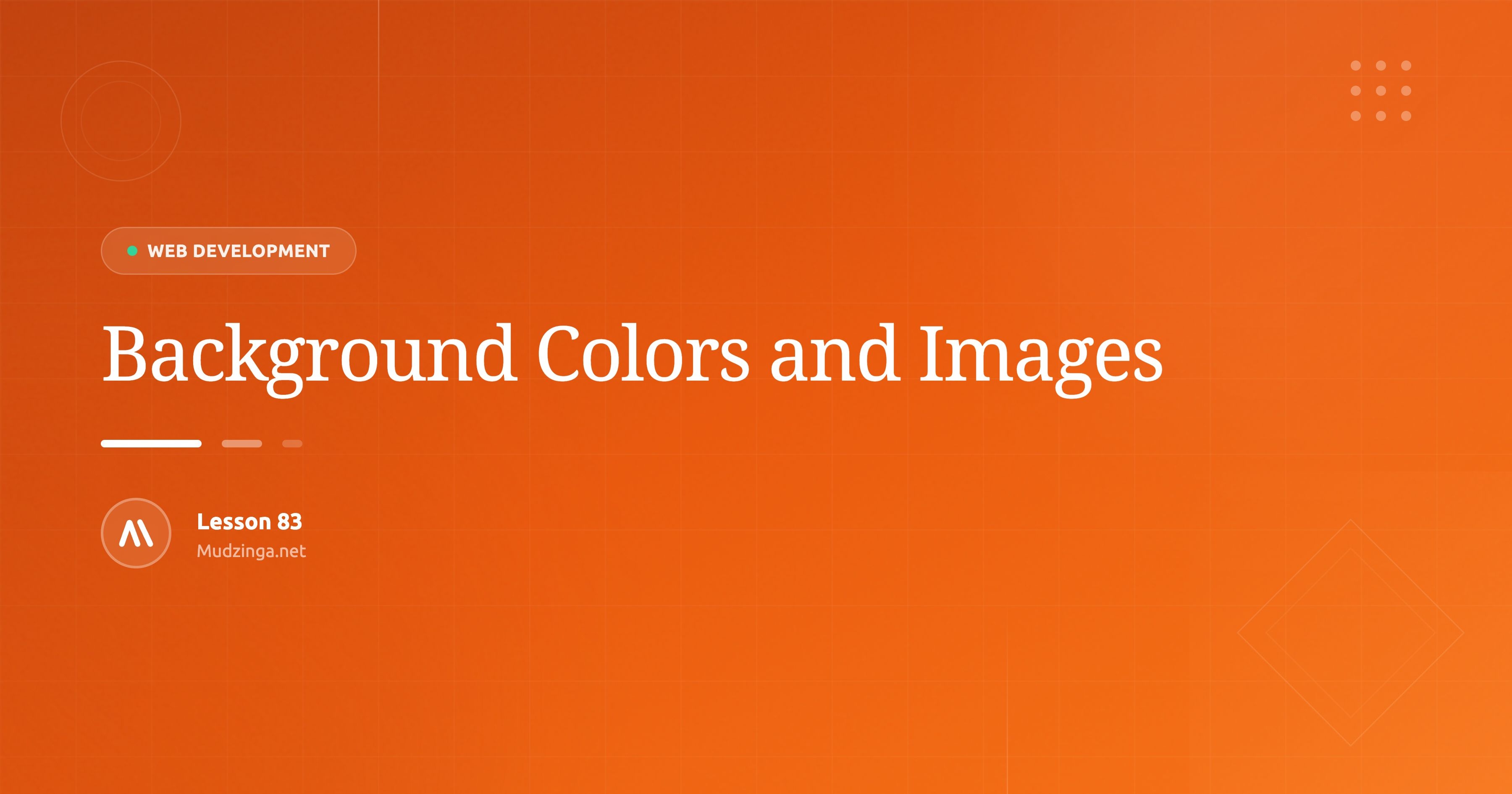 Background Colors and Images