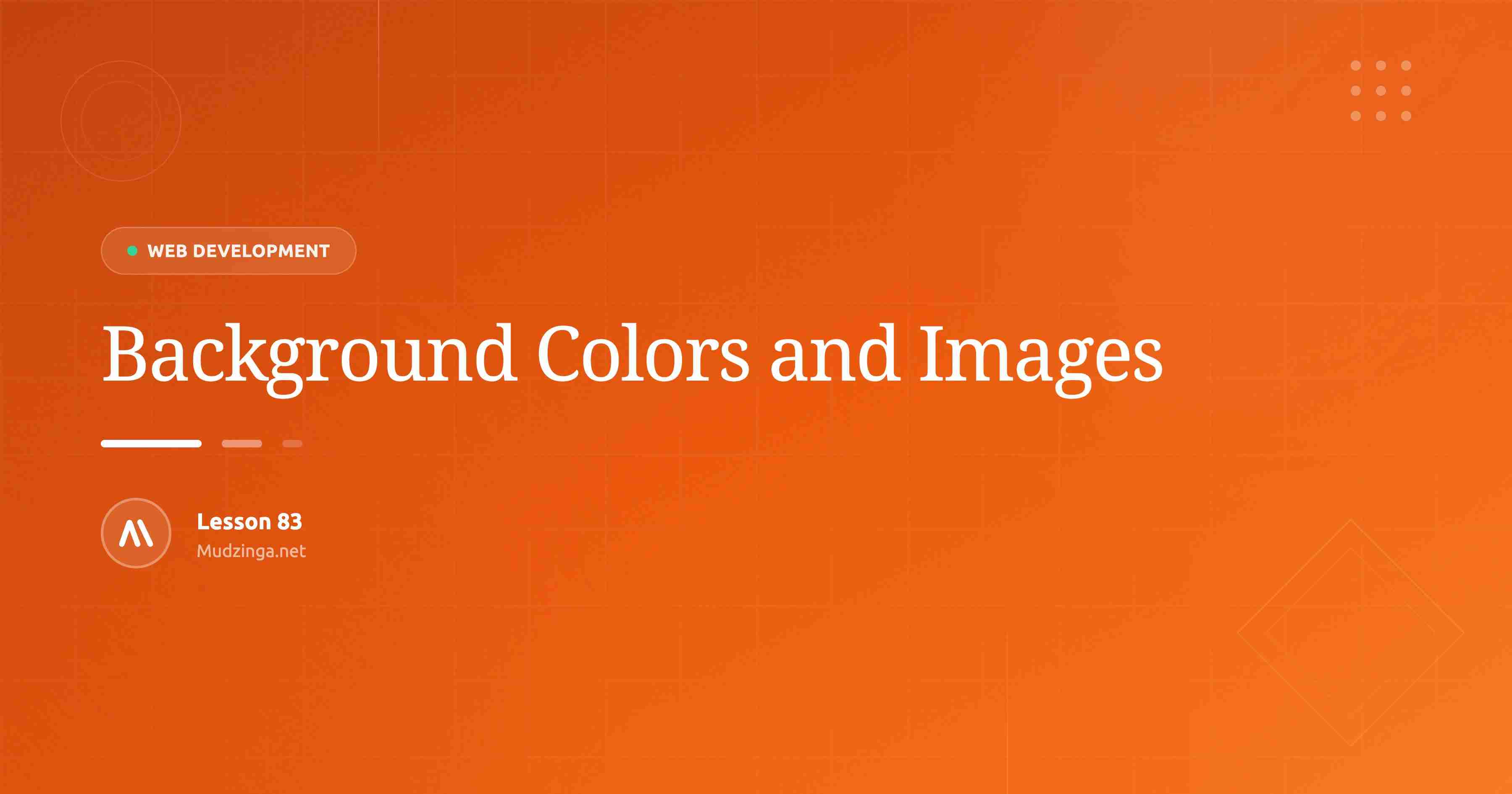 Background Colors and Images