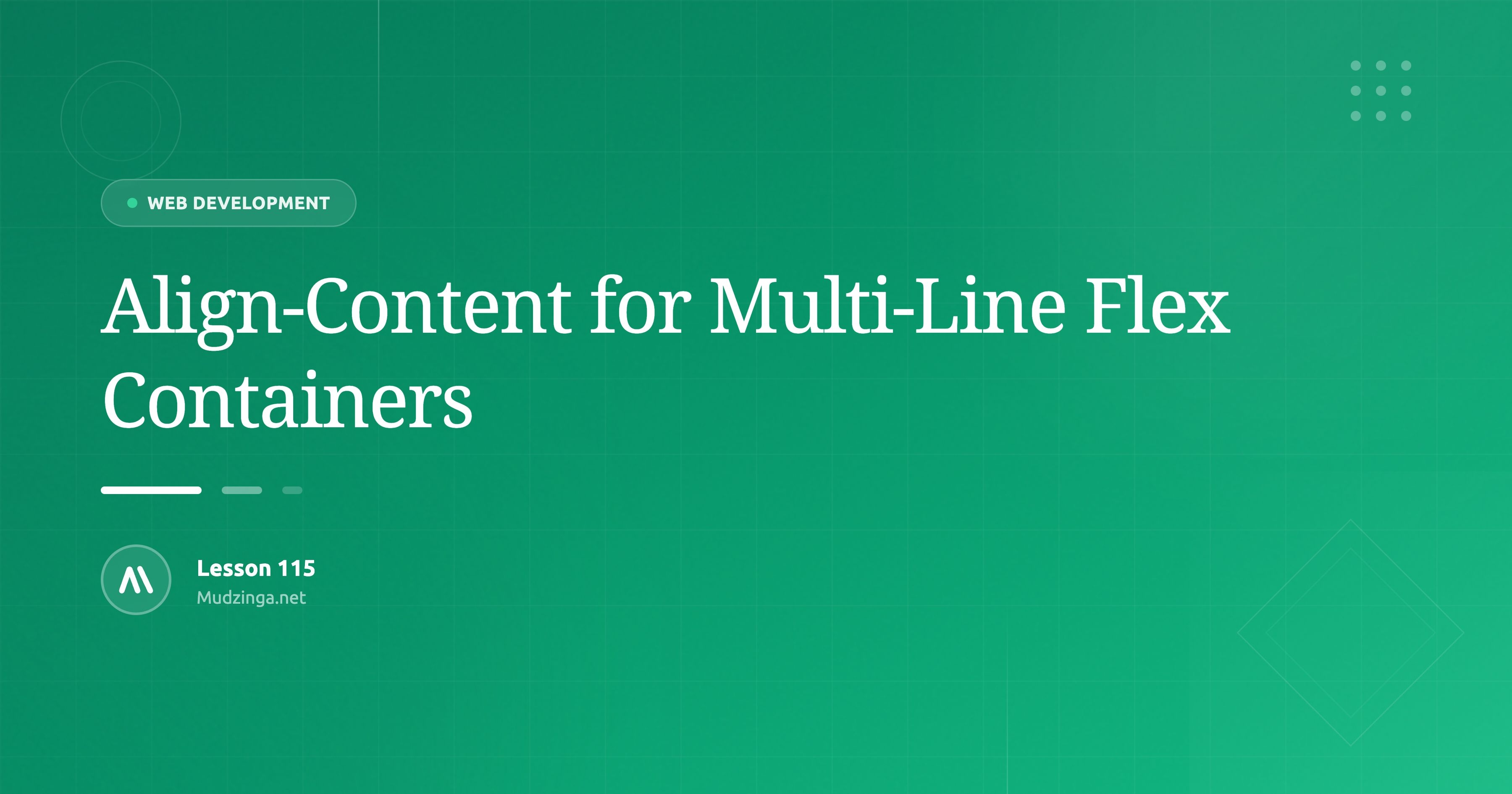 Align-Content for Multi-Line Flex Containers