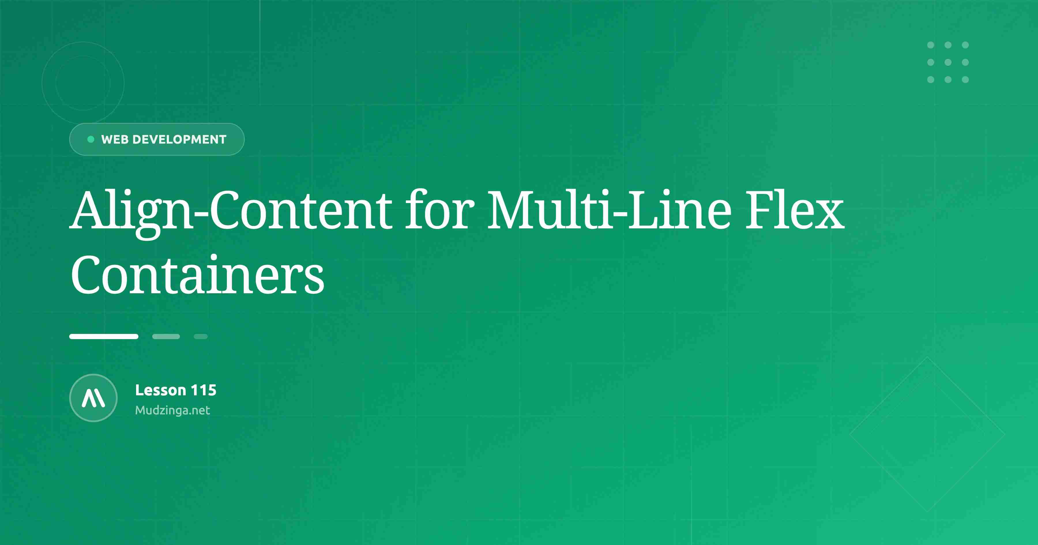 Align-Content for Multi-Line Flex Containers