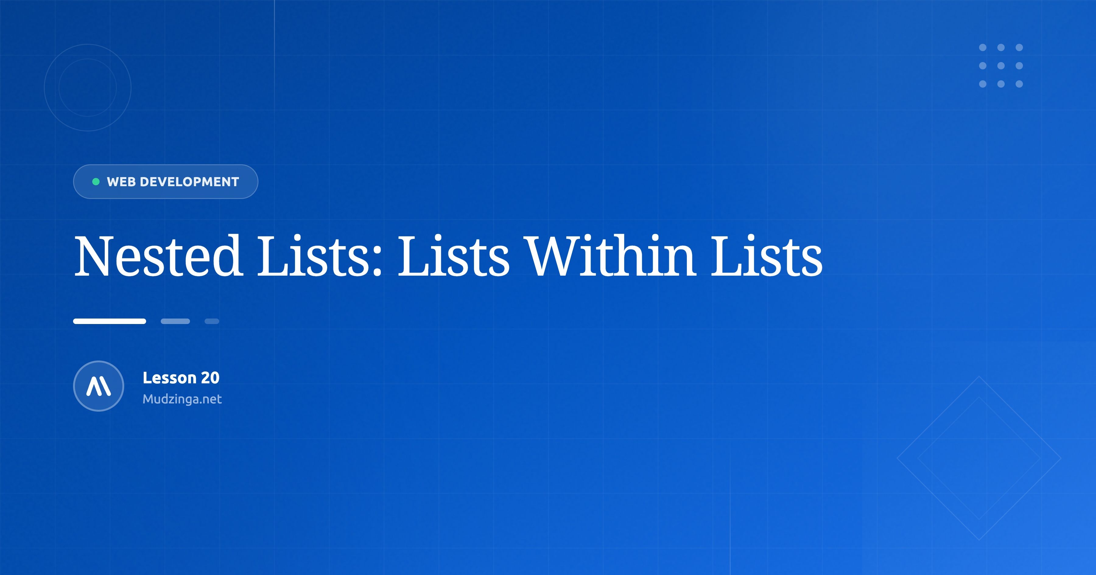 Nested Lists: Lists Within Lists