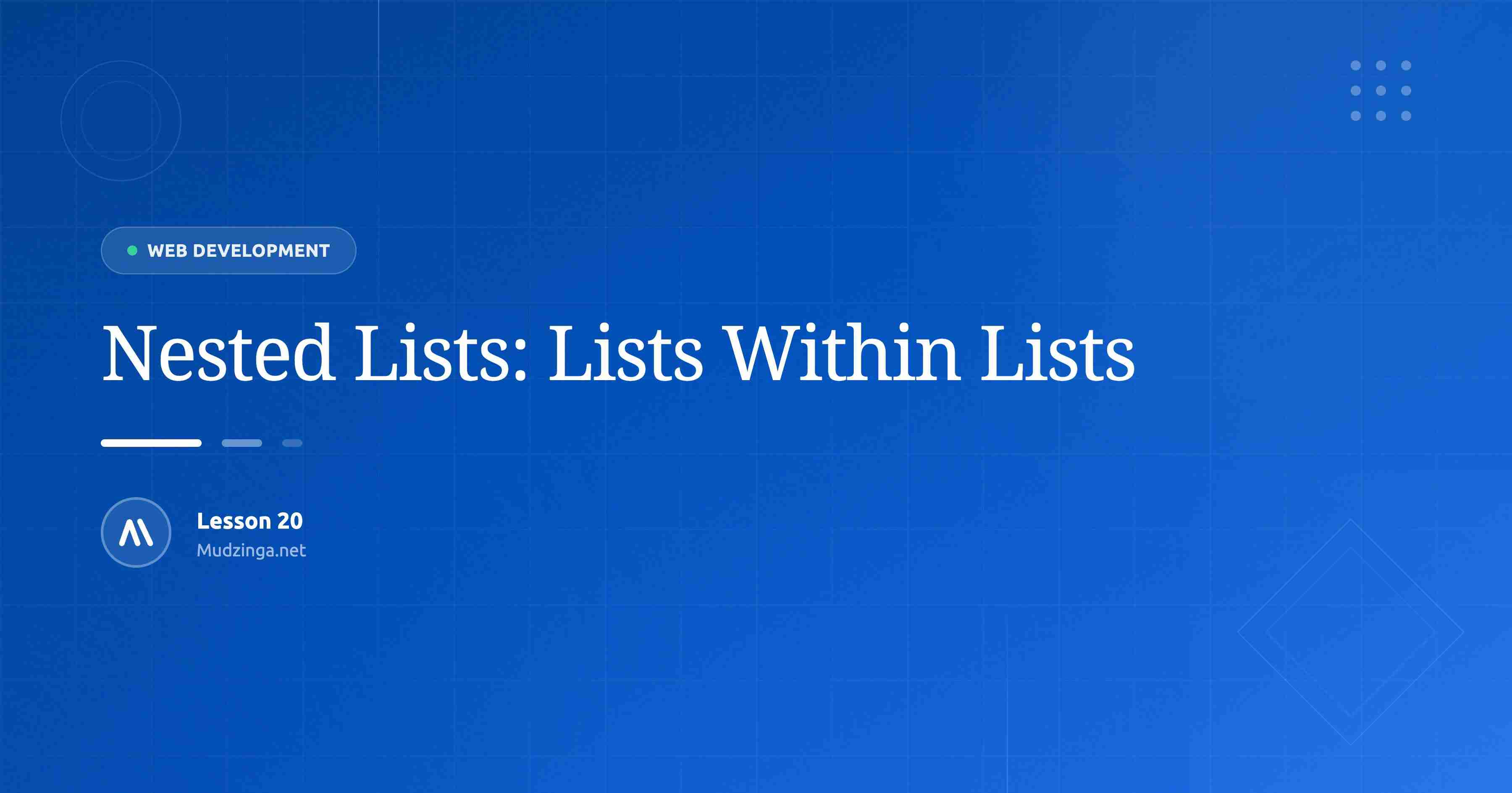 Nested Lists: Lists Within Lists