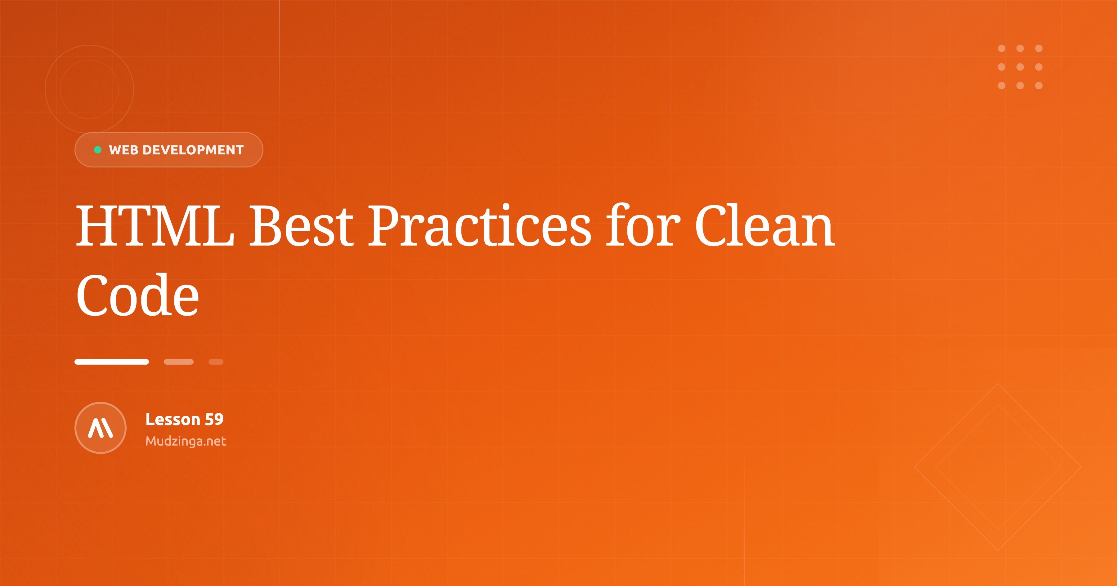 HTML Best Practices for Clean Code