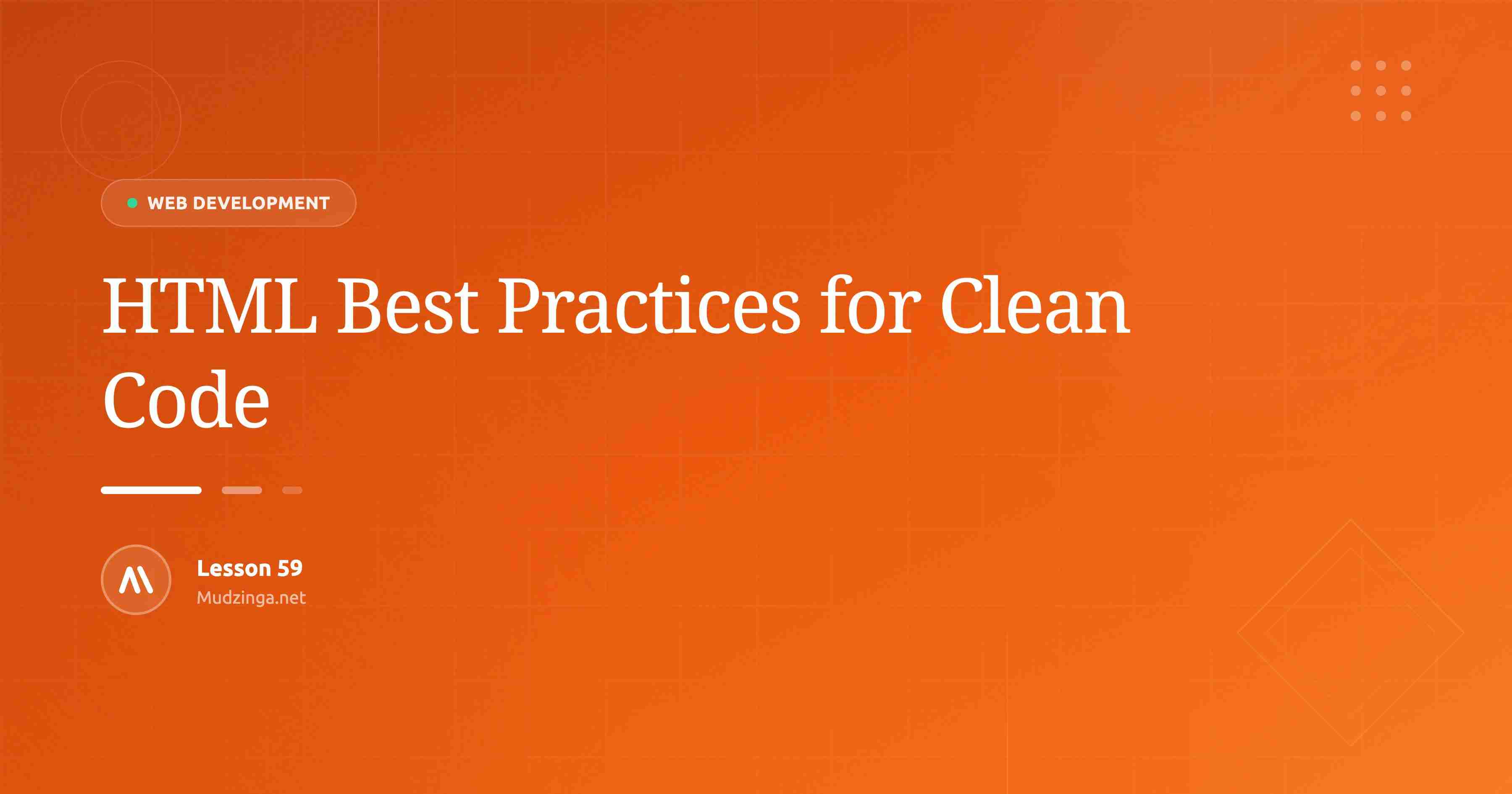 HTML Best Practices for Clean Code