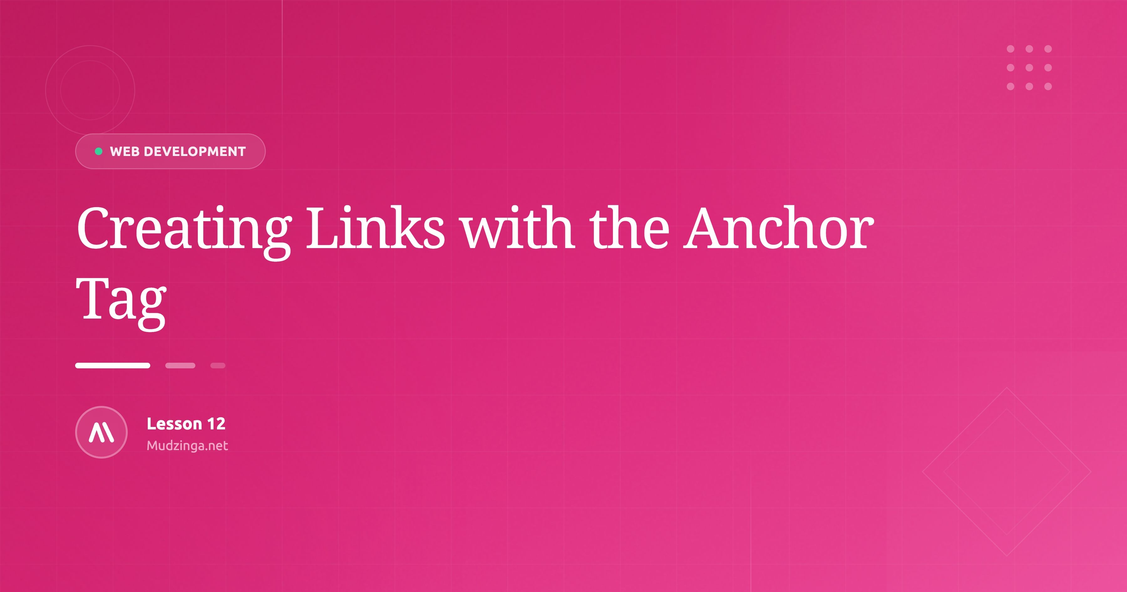 Creating Links with the Anchor Tag