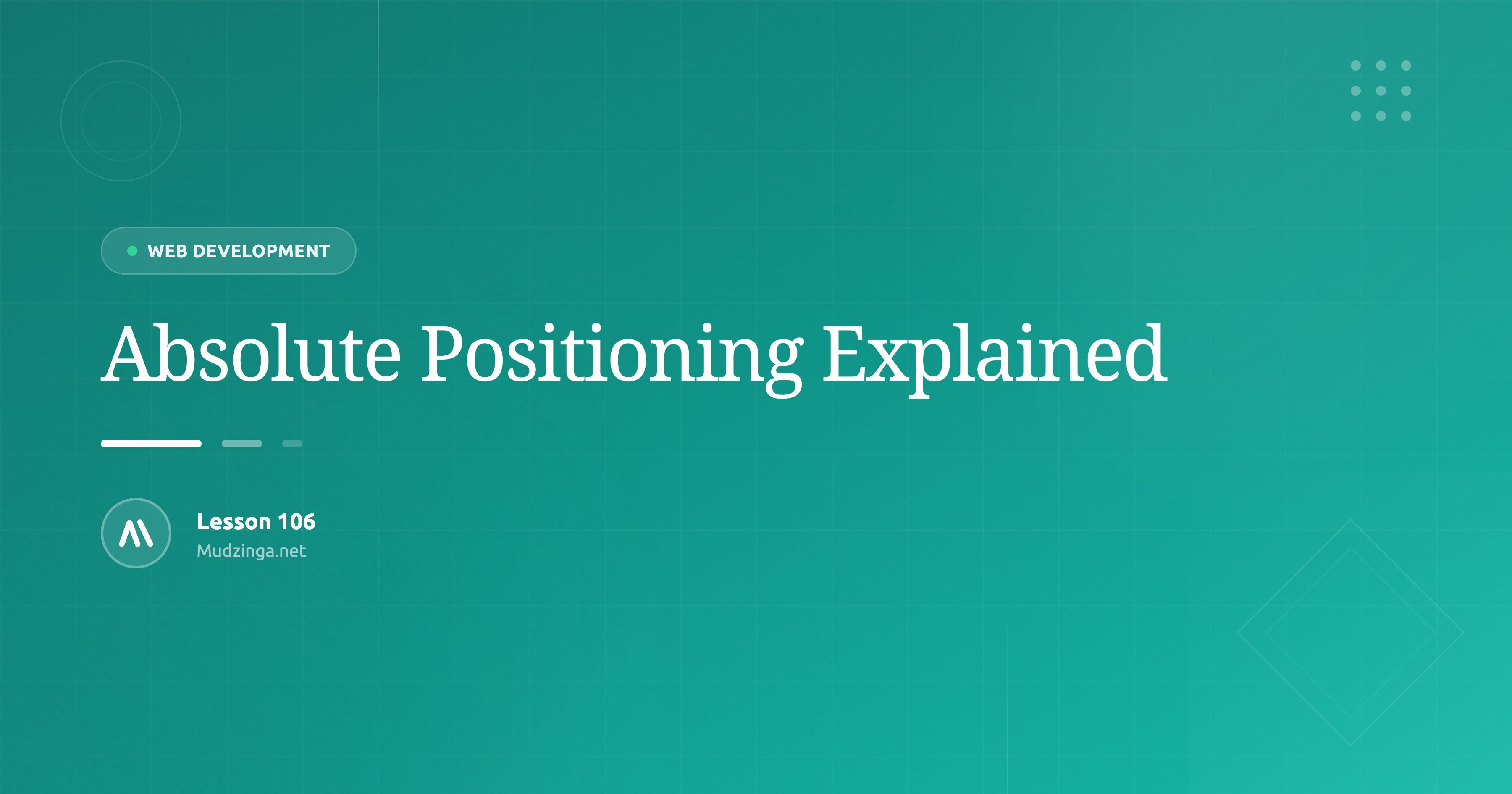 Absolute Positioning Explained