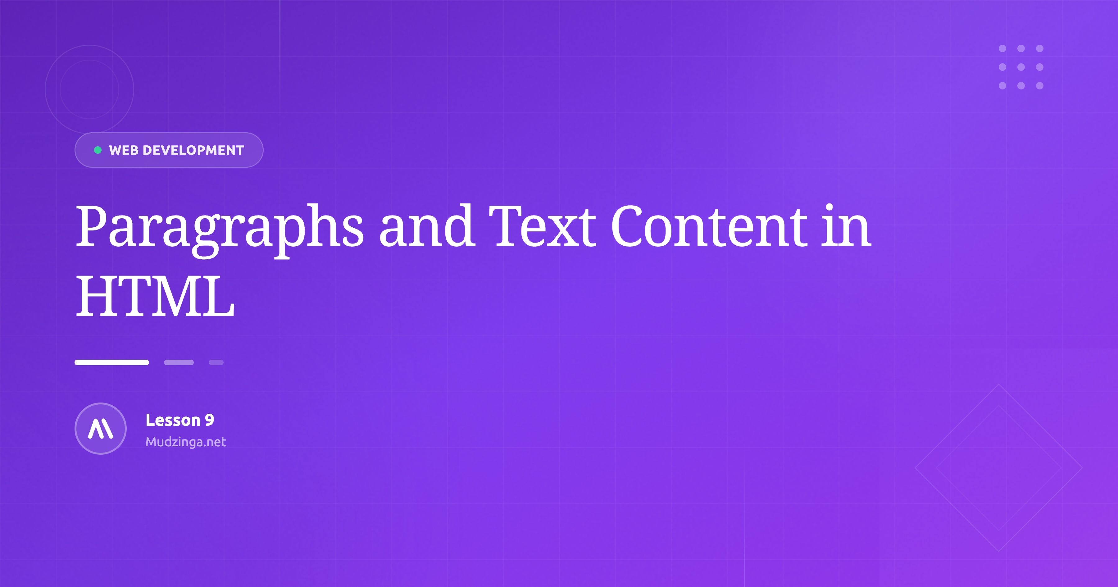Paragraphs and Text Content in HTML