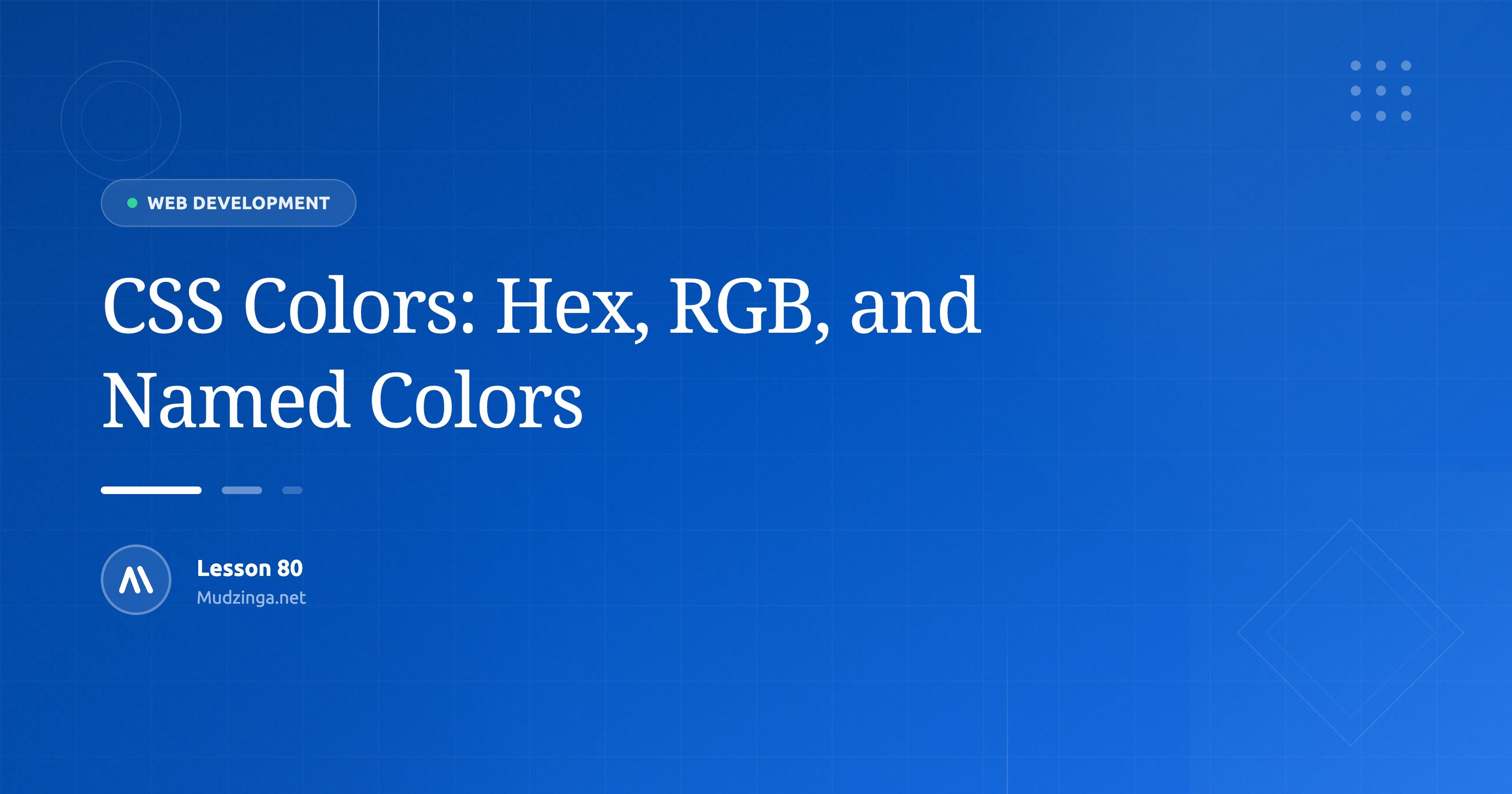 CSS Colors: Hex, RGB, and Named Colors