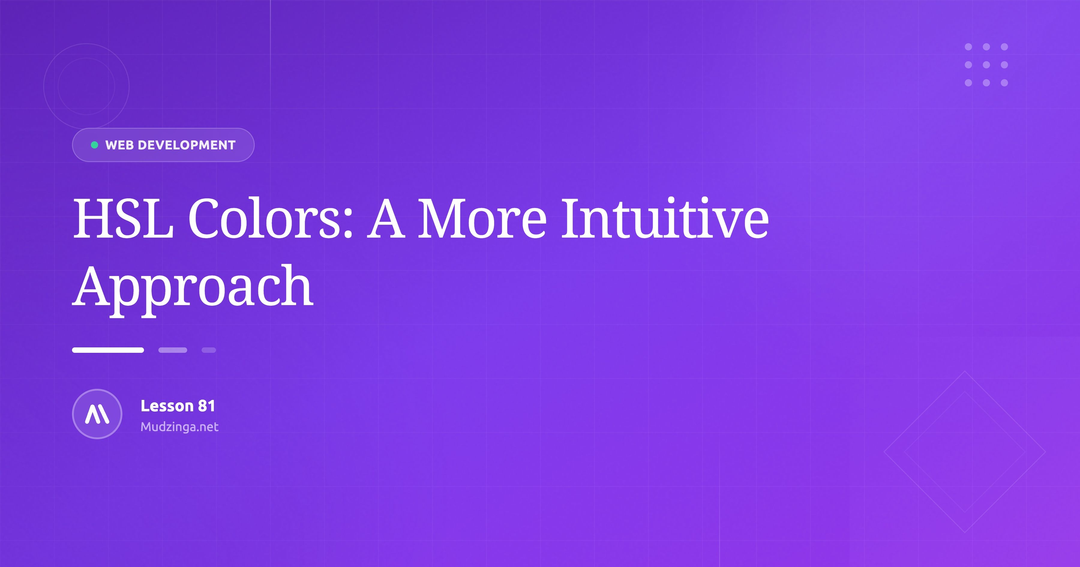 HSL Colors: A More Intuitive Approach