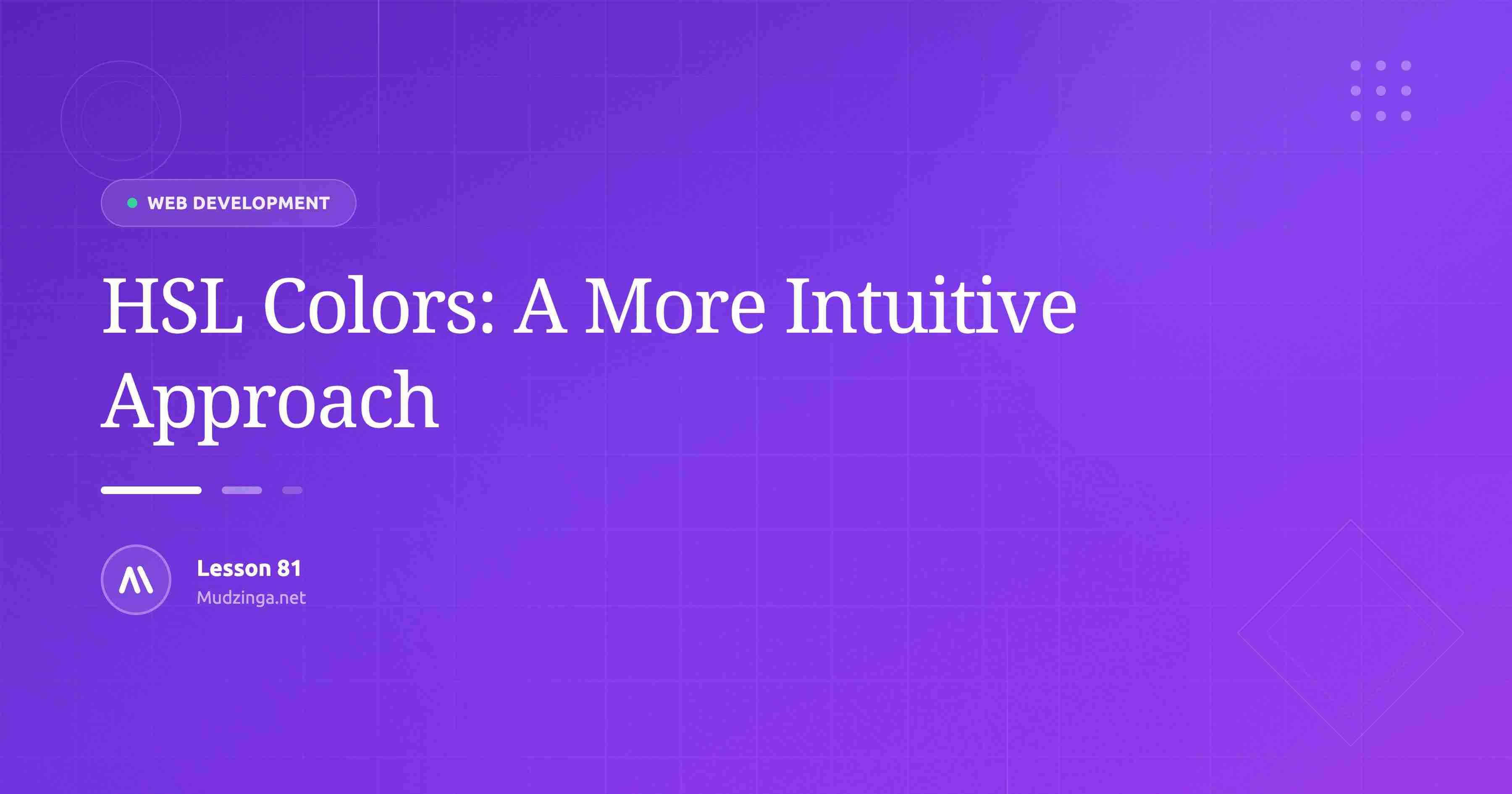 HSL Colors: A More Intuitive Approach