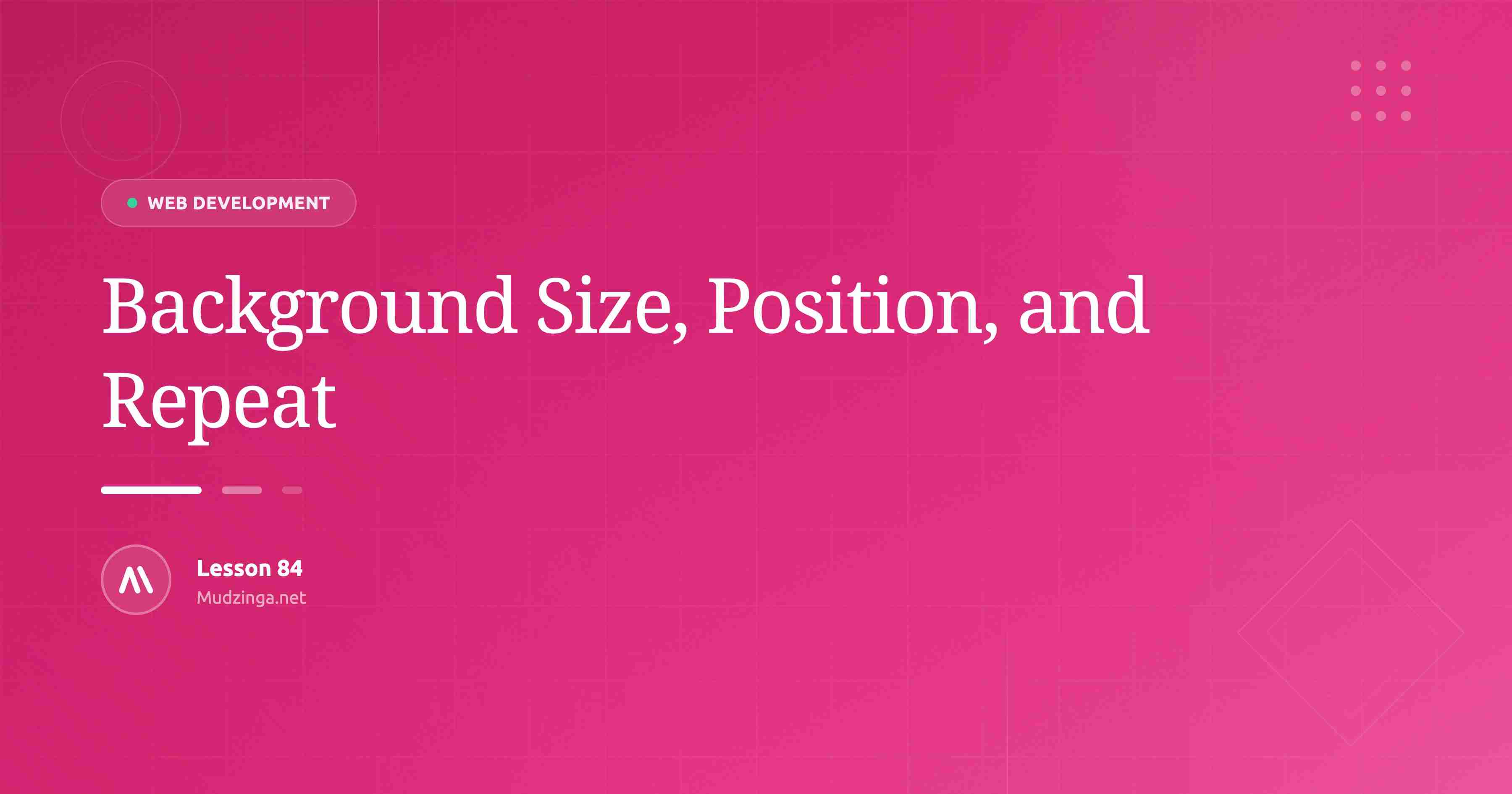 Background Size, Position, and Repeat
