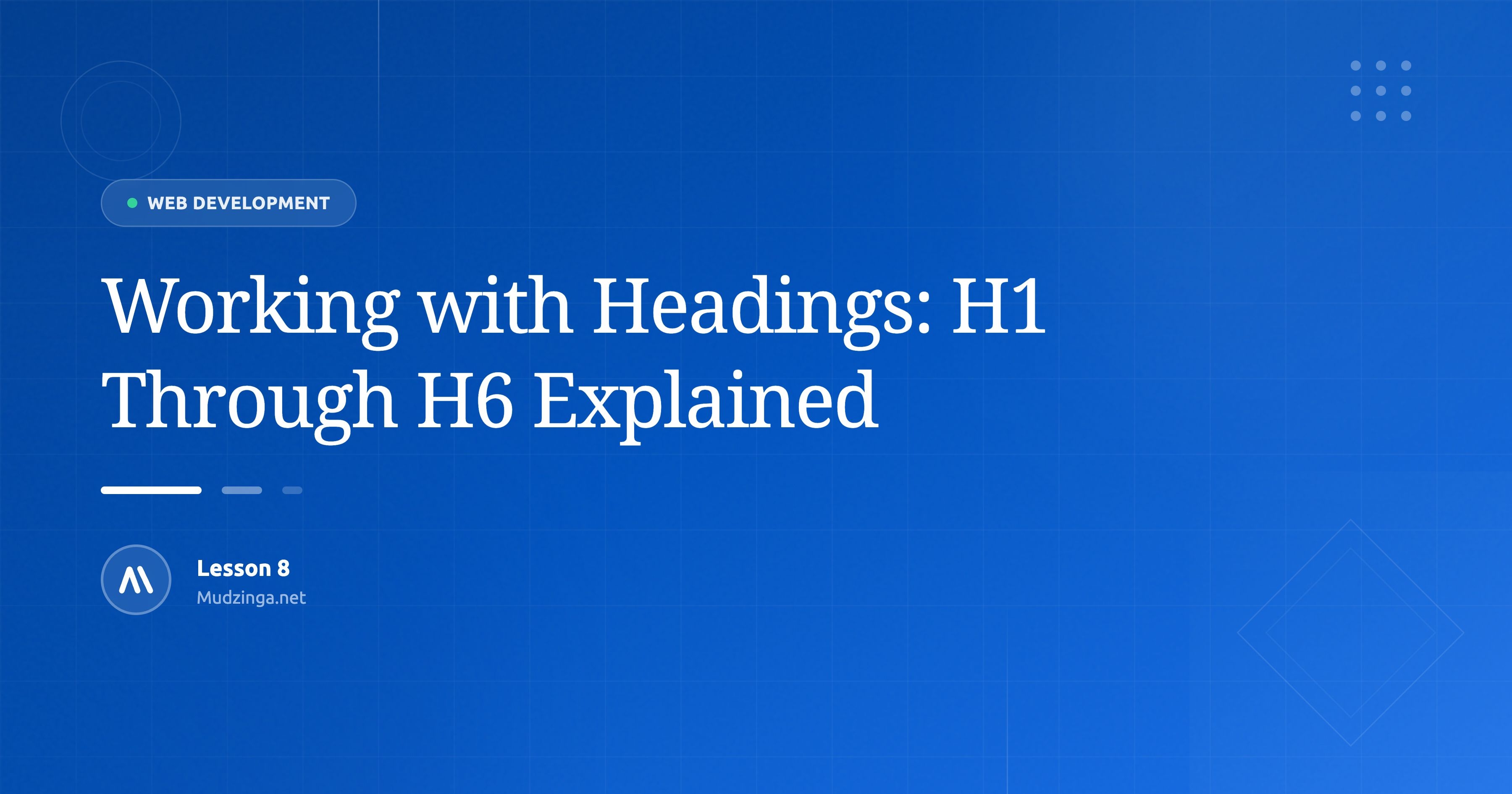 Working with Headings: H1 Through H6 Explained