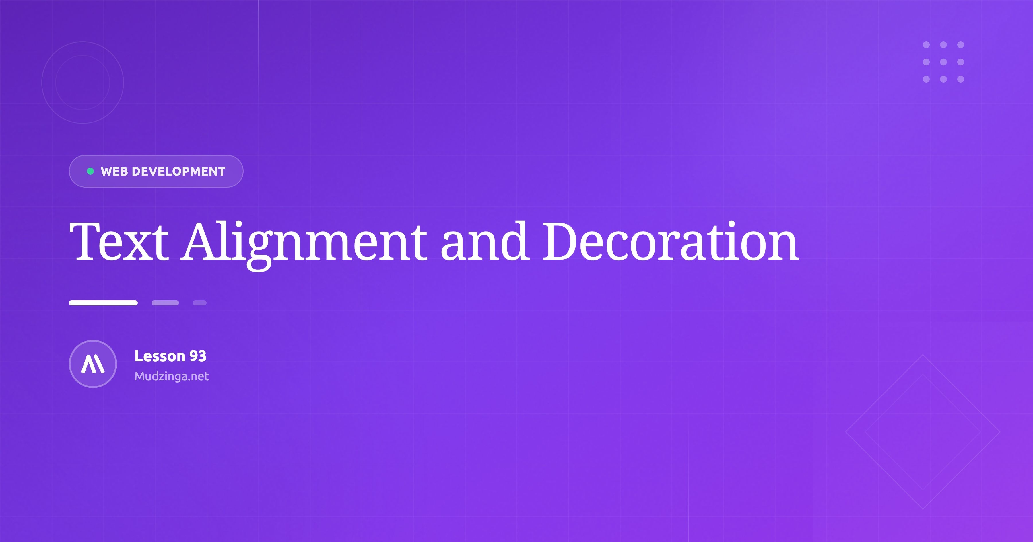 Text Alignment and Decoration