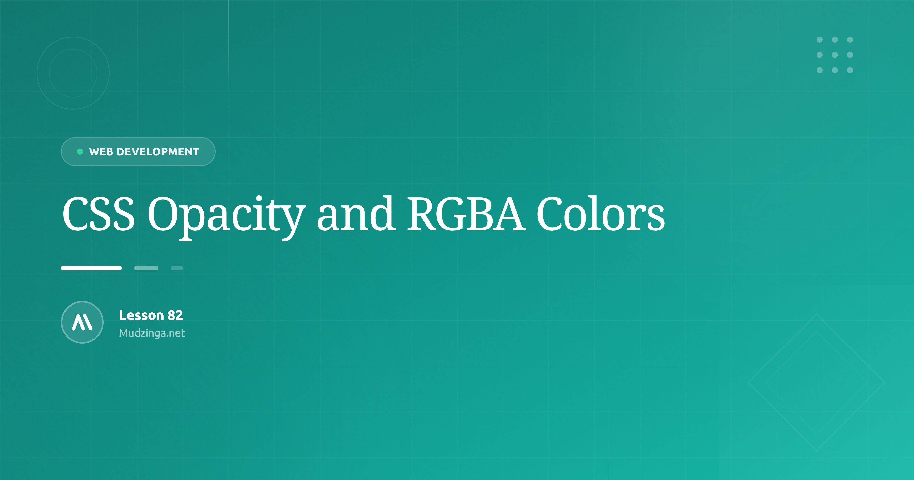 CSS Opacity and RGBA Colors