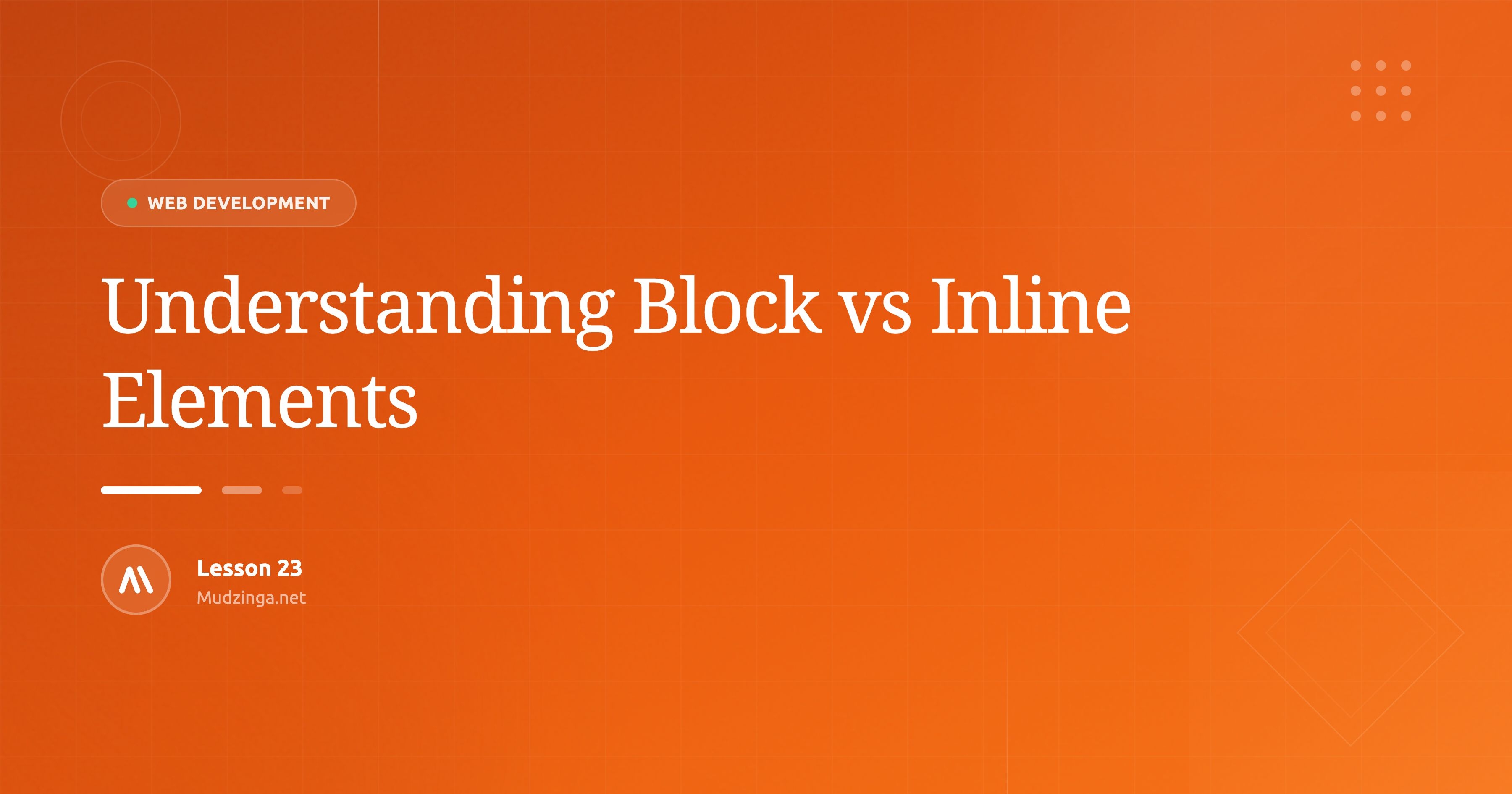 Understanding Block vs Inline Elements