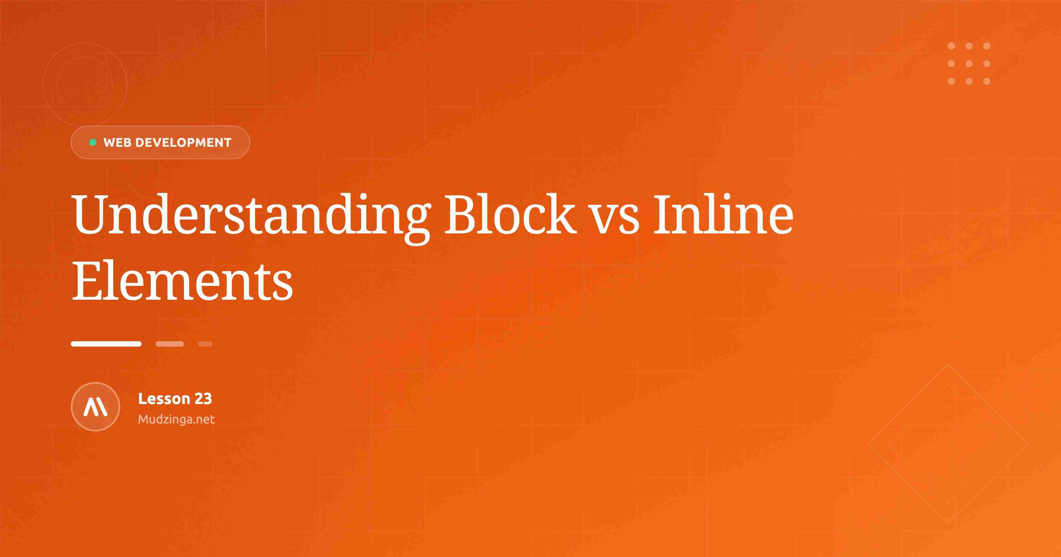 Understanding Block vs Inline Elements