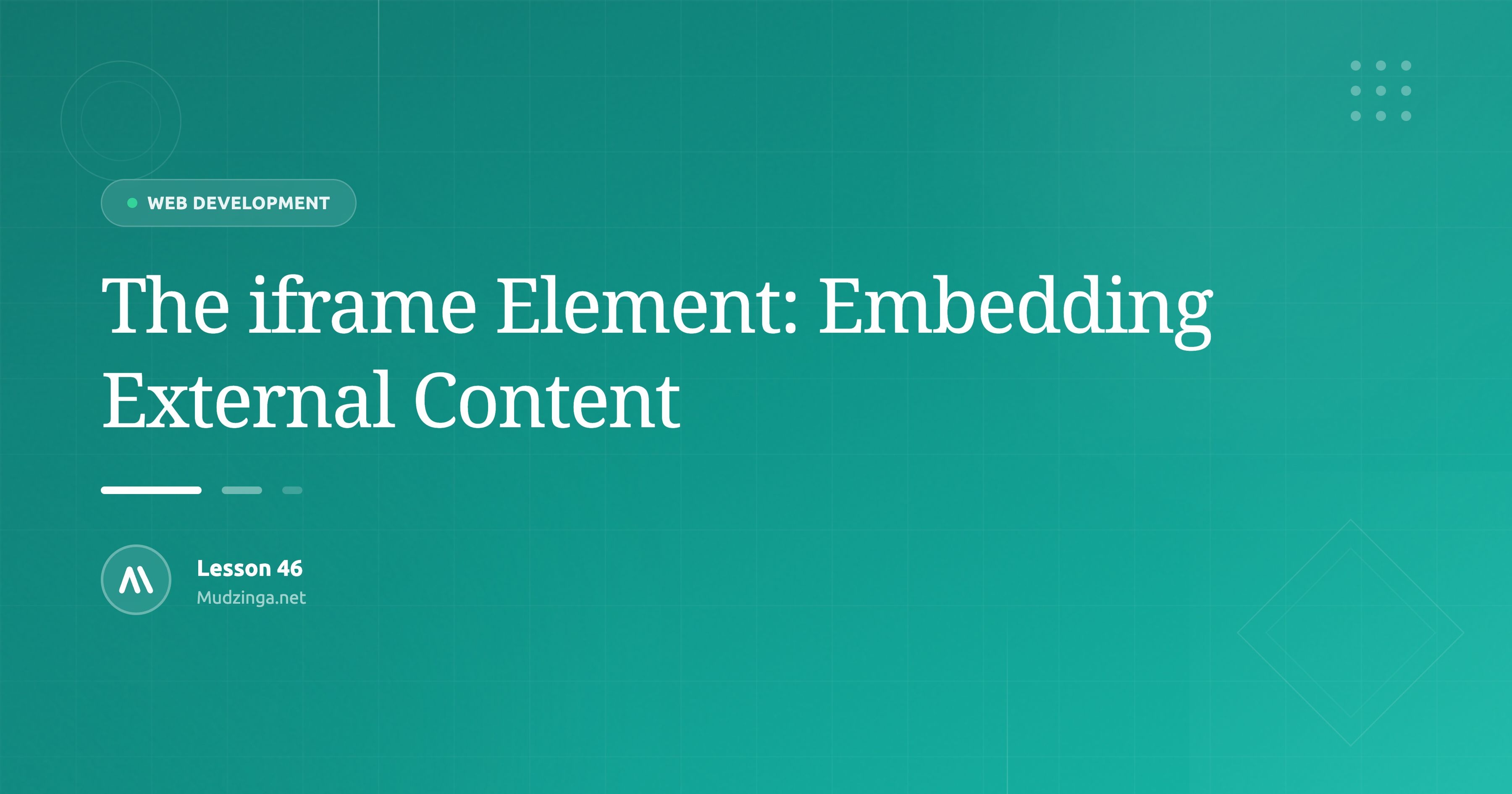 The iframe Element: Embedding External Content