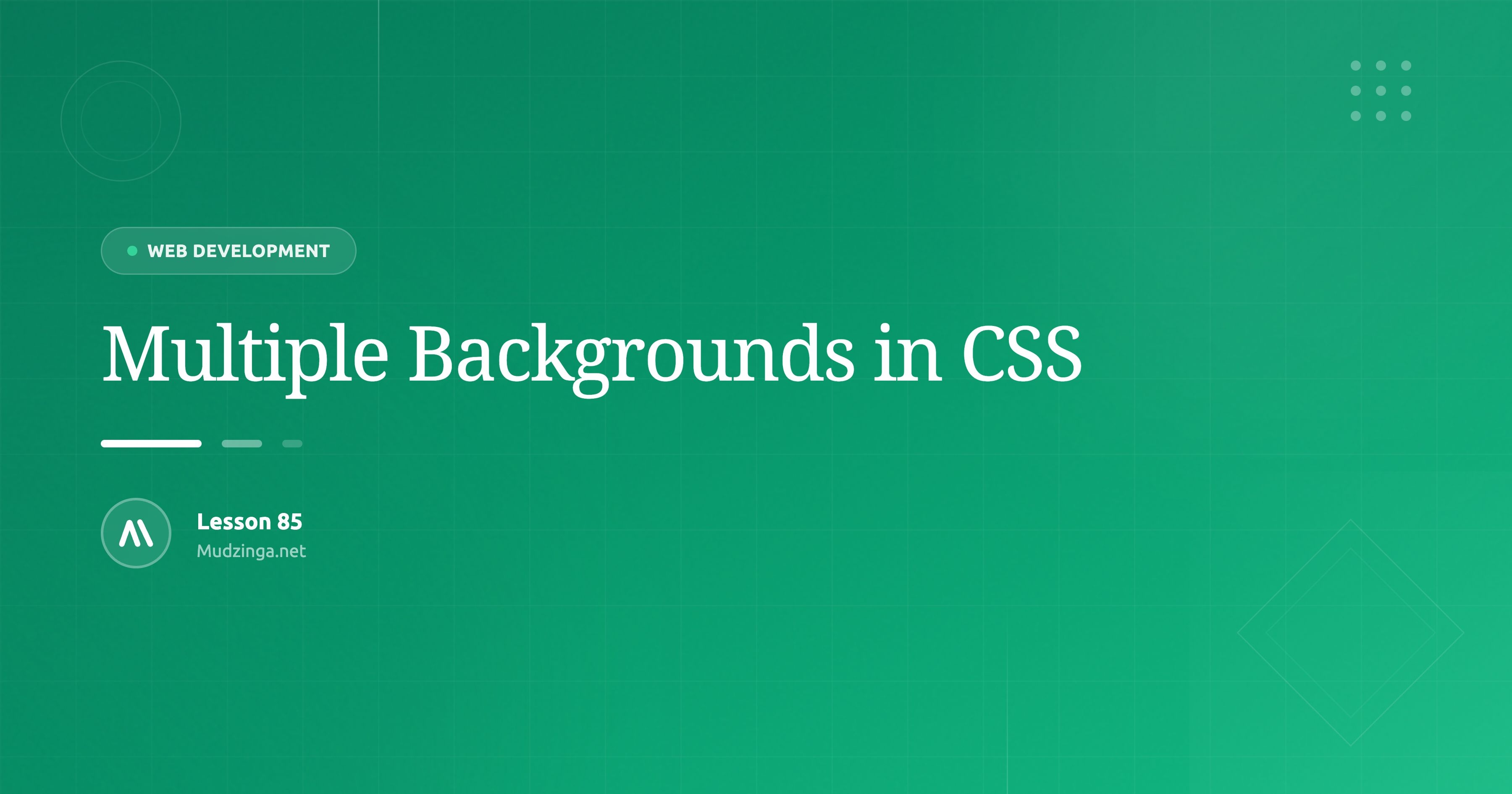 Multiple Backgrounds in CSS